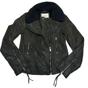 Abercrombie and Fitch vegan Suede Jacket XS